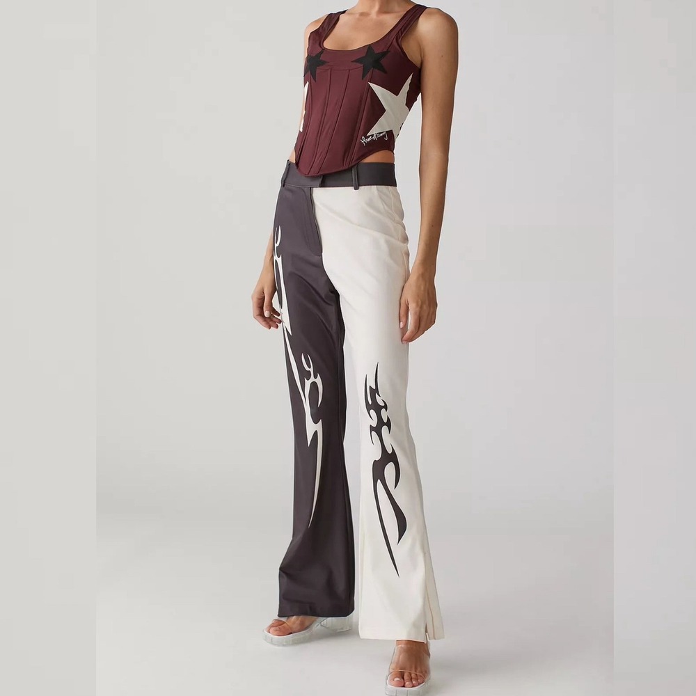 House of Sunny Total Tribal Pants Womens Size 6 Trousers Boho Festival Hippie